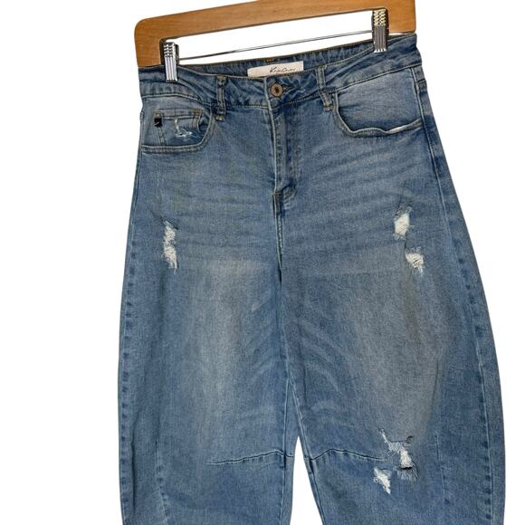Kancan Addison High Rise Barrel Jean size 24 - Picture 3 of 5